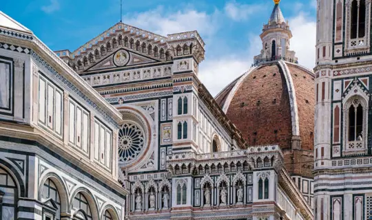 Florence Duomo, Italy. Santa Maria del Fiore cathedral (Basilica of Saint Mary of the Flower).