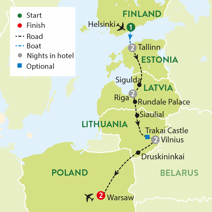tour map grand baltic explorer