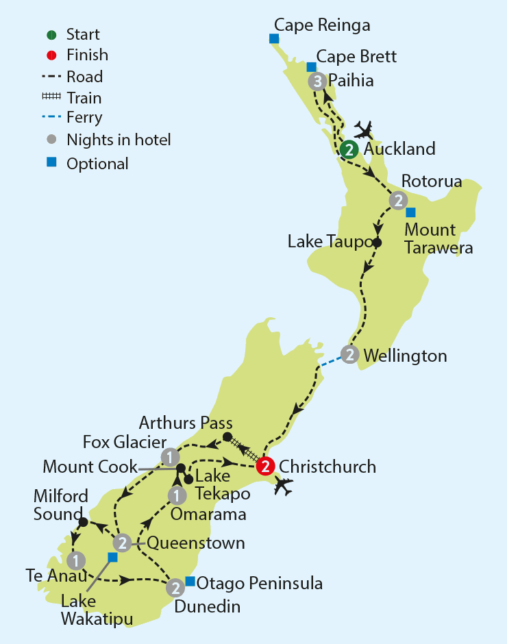 The Lakes At Pristine Springs Plat Map New Zealand Tour Package Holiday - Travelsphere