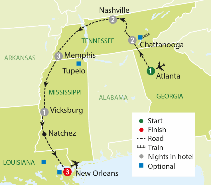 The Deep South USA Escorted Tour