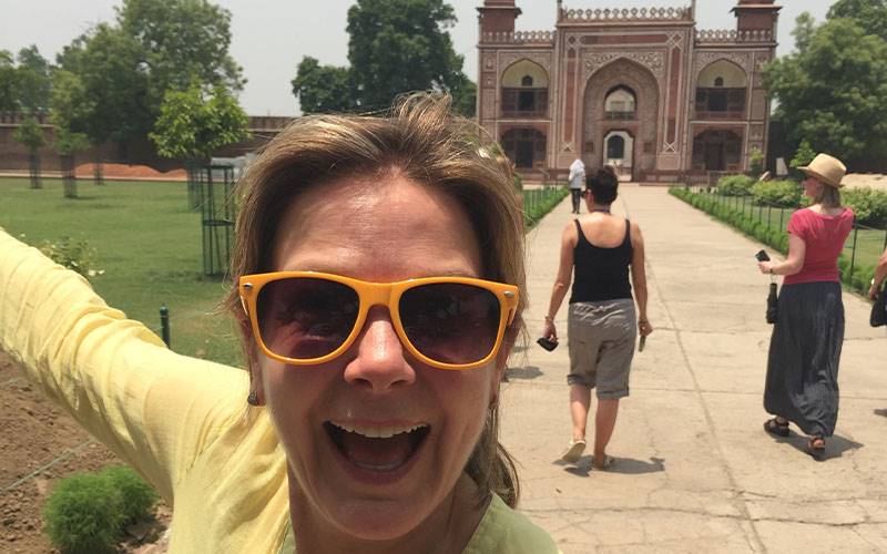 Penny Smith in India