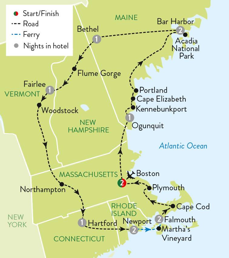 guided tours of new england states