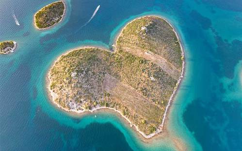 Island of love in Croatia