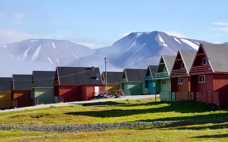 A view of Longyearbyen - cruise Svalbard, Norway