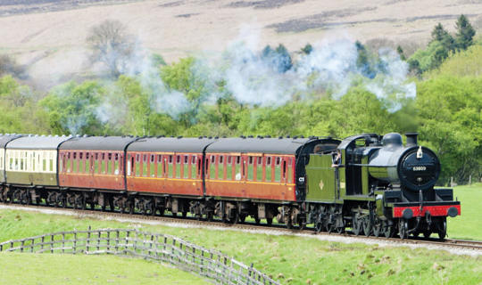 North Yorkshire steam railway train
