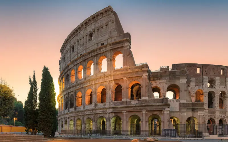 Roman ruins – the Colosseum in Rome