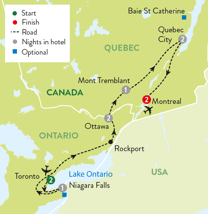 tour to eastern canada