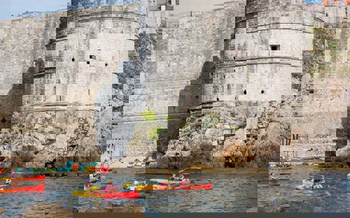 Penny Smith Kayaking in Dubrovnik