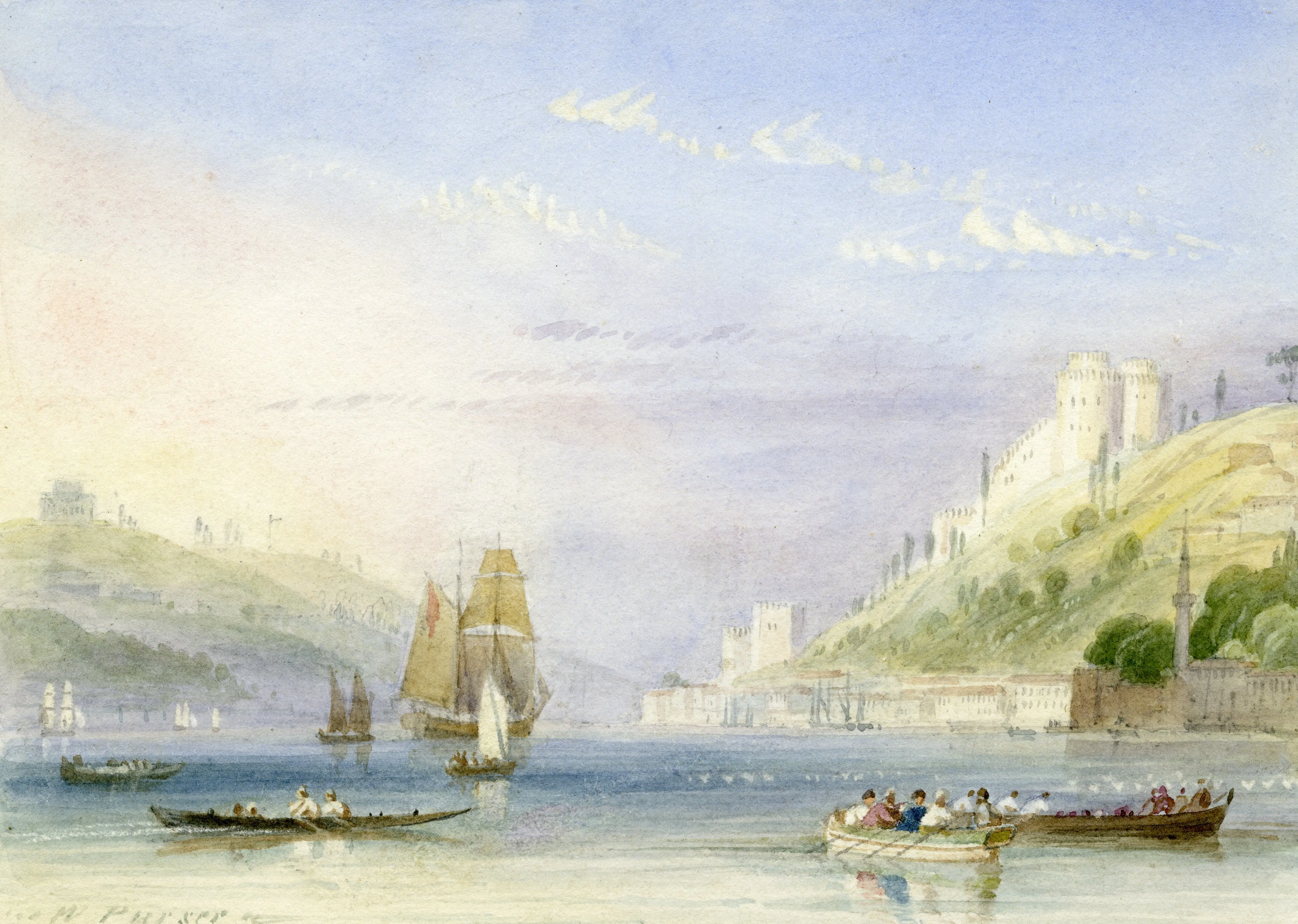 TS_Istanbul-Athens_RGS_Watercolour of Constantinople (Istanbul) by W. Purser, 1800.jpg