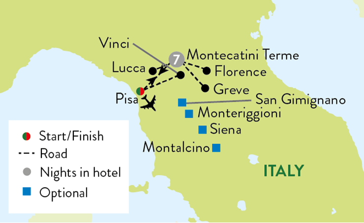 northern italy tour map