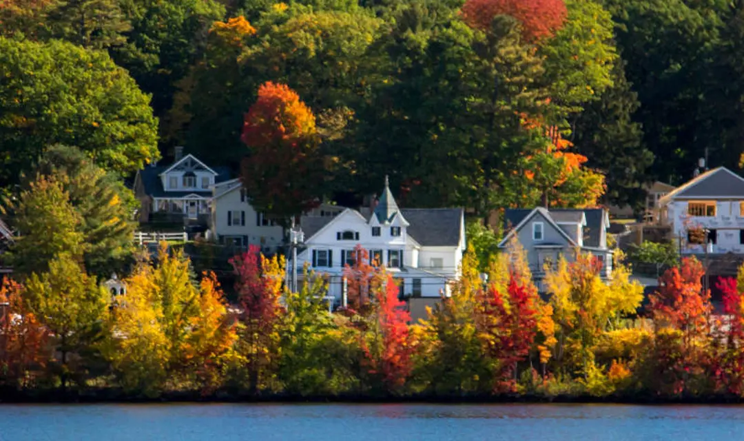 Panoramic view - New England in the Fall
