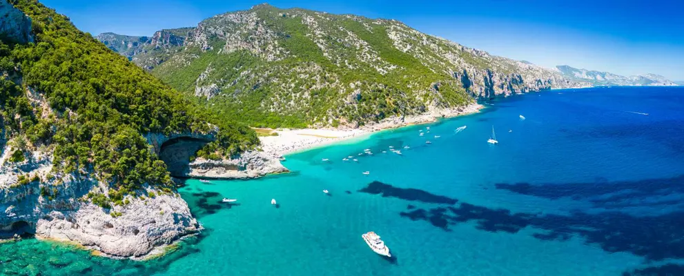 Sardinia holidays - a panoramic view of Sardinia's coast