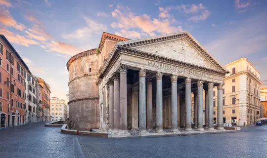 Rome holidays - a view of the Pantheon in Rome