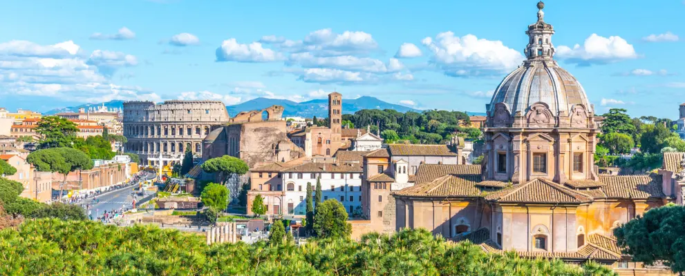 Rome holidays - a panoramic view of the city