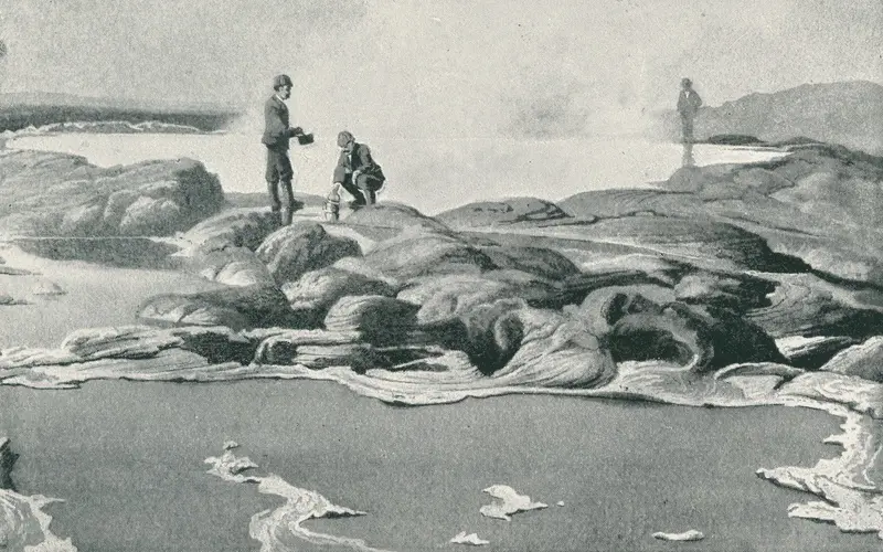 TS_RGS_Iceland_Cooking in a geyser. Illustration from A girls ride in Iceland by Mrs Alec Tweedie 1895_800x500.jpg