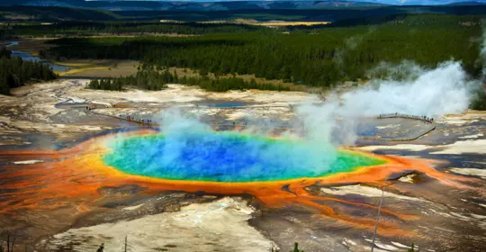 Grand Prismatic Pool at Yellowstone National Park