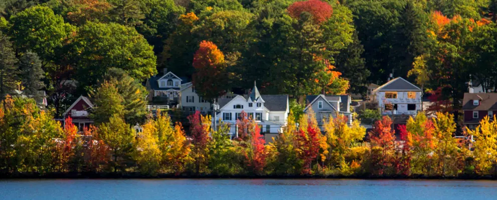 Panoramic view - New England in the Fall
