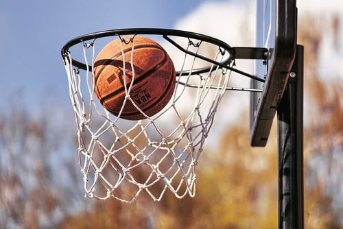 Basketball and net