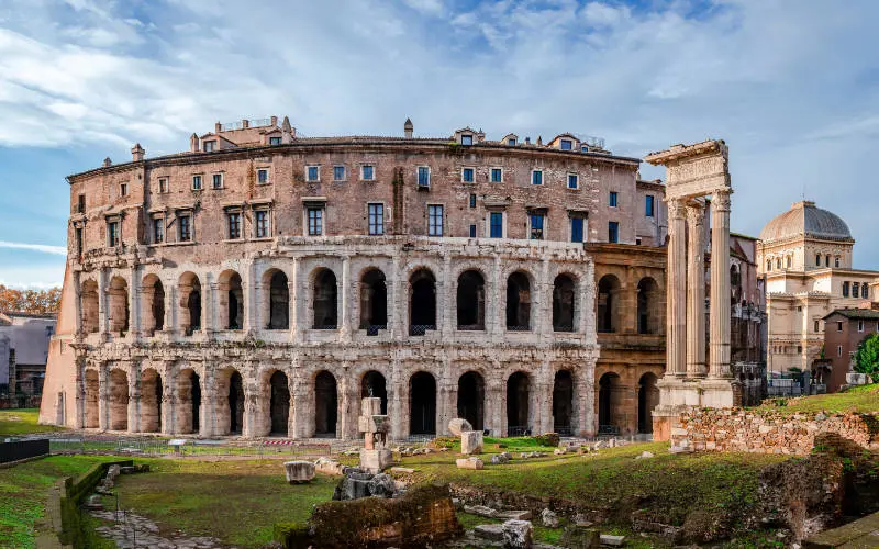 Roman ruins – the Theatre of Marcellus in Rome
